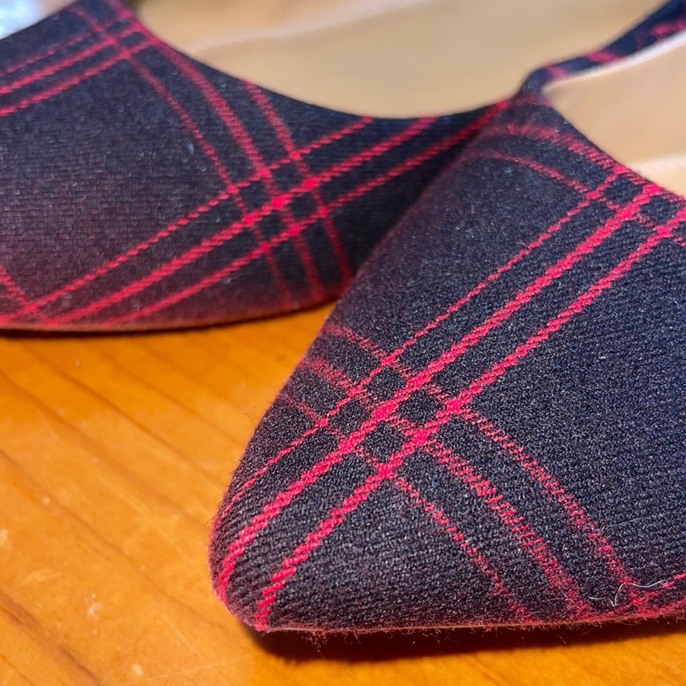 JCrew plaid flats